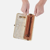 HOBO - Lauren Clutch- Wallet - GOLD SOFT PLEATED LEATHER
