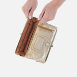 HOBO - Lauren Clutch- Wallet - GOLD SOFT PLEATED LEATHER