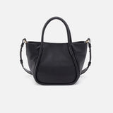 HOBO - MARGOT SATCHEL - BLACK IN PEBBLED LEATHER