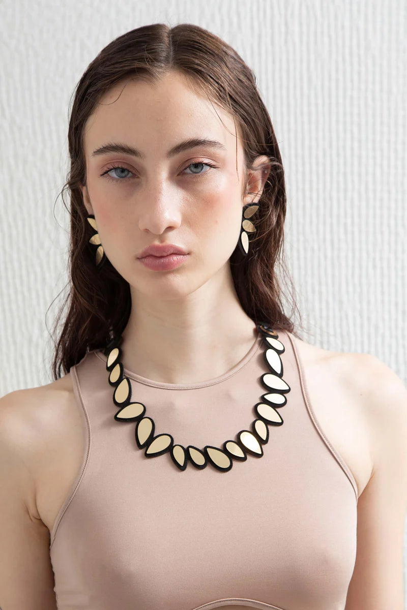 ISKIN SISTERS Raindrop Necklace Round - RD01GD01-JN - GOLD