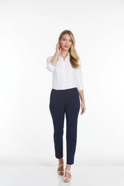 Slimsation ANKLE Women's Wide Band Pull On Pant with Tummy Control (M2623P) - MIDNIGHT
