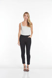Slimsation ANKLE Women's Pull On Solid Fine Line Twill Pant With Real Pockets (M30719PM)- INTENSE GREY