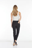 Slimsation ANKLE Women's Pull On Solid Fine Line Twill Pant With Real Pockets (M30719PM)- INTENSE GREY