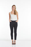 Slimsation ANKLE Women's Pull On Solid Fine Line Twill Pant With Real Pockets (M30719PM)- INTENSE GREY