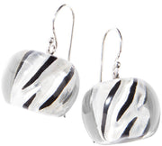 ZSISKA Bliss Glitz Silver Animal Print Shorthook Earring - SAP1Q00 - SILVER