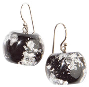 ZSISKA Bliss Glam Black with Silver Flakes Shorthook Earring - SBSBLK0 - BLACK