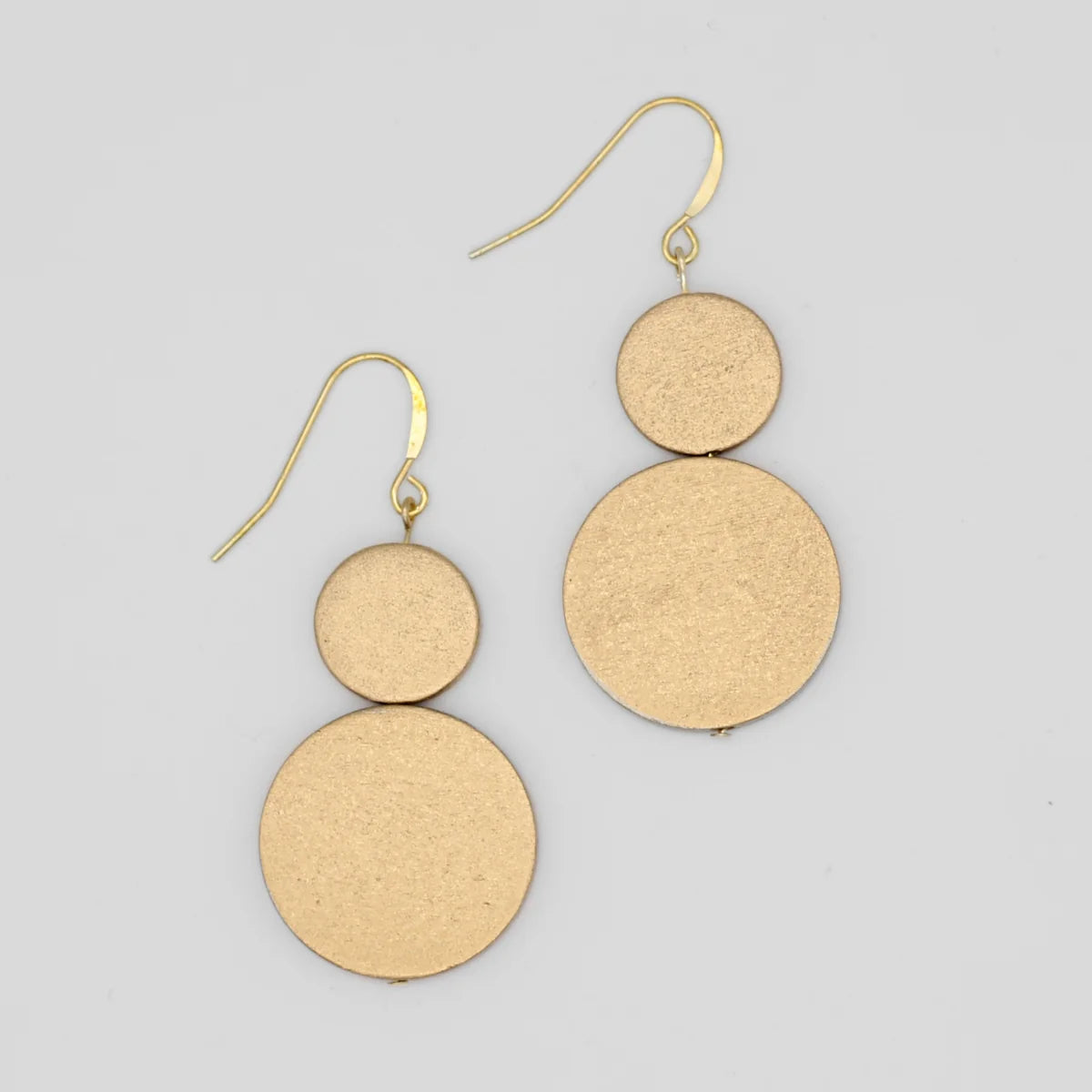 SYLCA Gold Double Bead Sarah Earrings