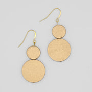 SYLCA Gold Double Bead Sarah Earrings