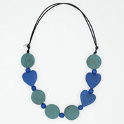 SYLCA Marina Blue Heartgrain Necklace