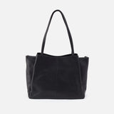 HOBO - Essential Large Tote - BLACK IN SOFT SAFFIANO LEATHER