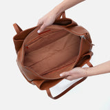 HOBO - Essential Large Tote - LION IN SOFT SAFFIANO LEATHER