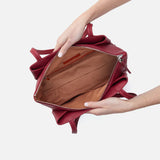 HOBO - Essential Medium Tote - CRANBERRY IN SOFT SAFFIANO LEATHER