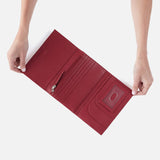 HOBO - Essential Wallet Crossbody - CRANBERRY IN SOFT SAFFIANO LEATHER