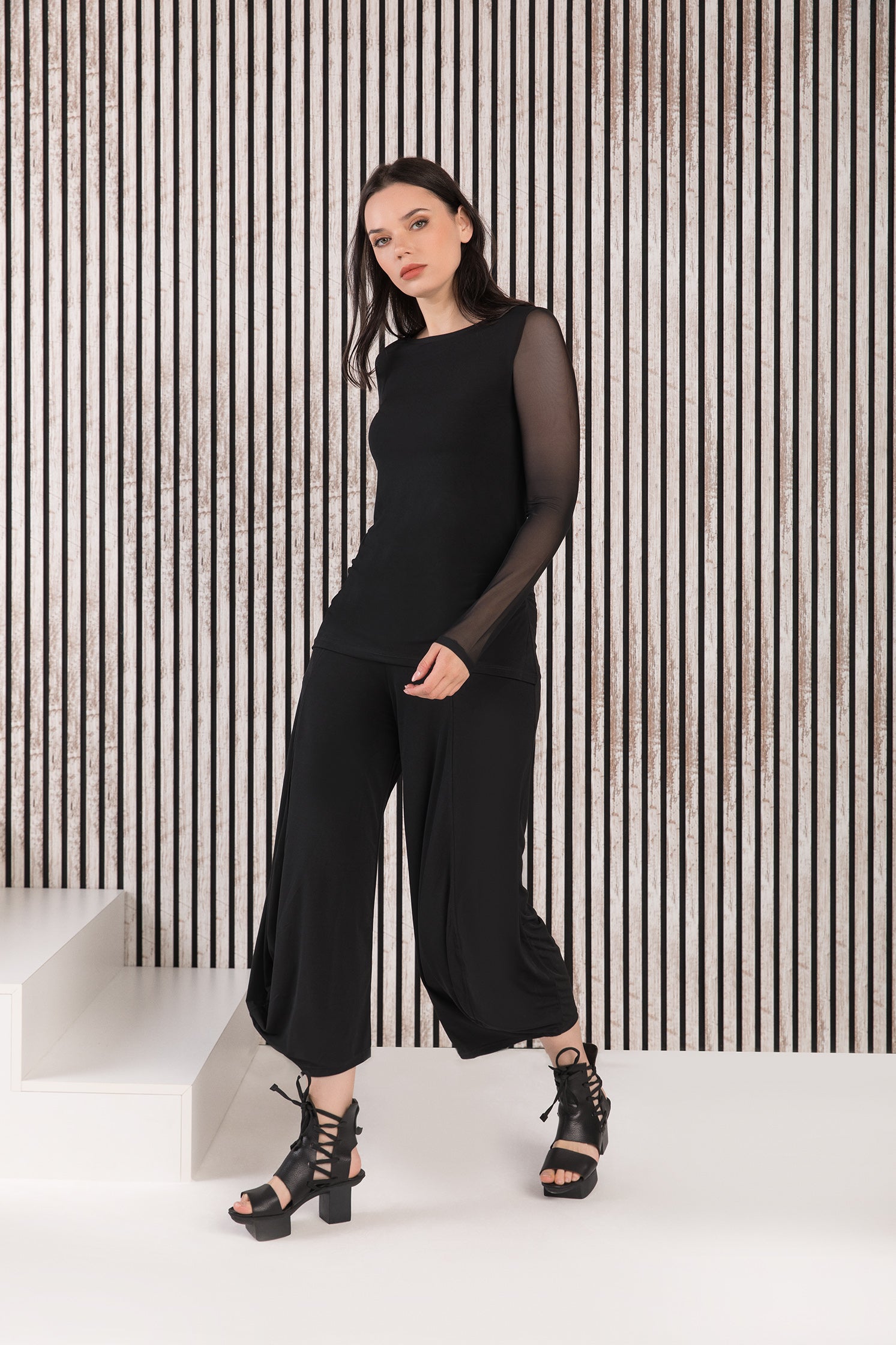 Kozan Mia Top - SH-4140 - BLACK MESH