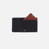 HOBO - Lumen Continental Wallet - BLACK IN PEBBLED LEATHER