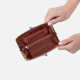 HOBO - Cora Medium Frame Wallet - PATINA IN METALLIC LEATHER