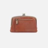 HOBO - Cora Medium Frame Wallet - PATINA IN METALLIC LEATHER
