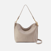 HOBO - Pier Shoulder Bag - TAUPE IN PEBBLED LEATHER