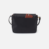 HOBO - Fern Foldover Medium Messenger - BLACK IN PEBBLED LEATHER