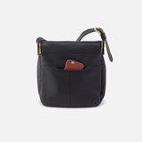 HOBO- Fern North-South Crossbody - BLACK IN PEBBLED LEATHER