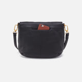 HOBO - Fern Foldover Large Messenger - BLACK IN PEBBLED LEATHER