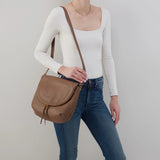 HOBO - Fern Foldover Large Messenger - DARK ELM IN PEBBLED LEATHER