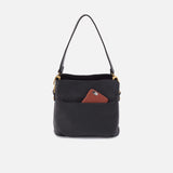 HOBO - Starr Convertible Shoulder Bag - BLACK IN PEBBLED LEATHER