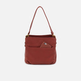 HOBO - Starr Convertible Shoulder Bag - RUST IN PEBBLED LEATHER