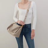 HOBO - Harley Convertible Shoulder - TAUPE IN PEBBLED LEATHER