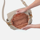 HOBO - Harley Convertible Shoulder - TAUPE IN PEBBLED LEATHER
