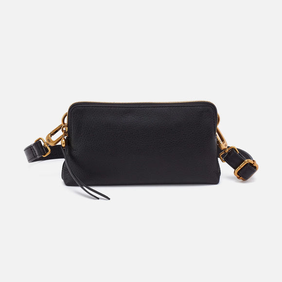 HOBO - Fern Slim Belt Bag - BLACK IN PEBBLED LEATHER