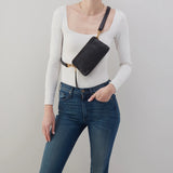 HOBO - Fern Slim Belt Bag - BLACK IN PEBBLED LEATHER