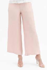 DAMEE WIDE LEG CRINKLE PANTS - 1223 - PNK