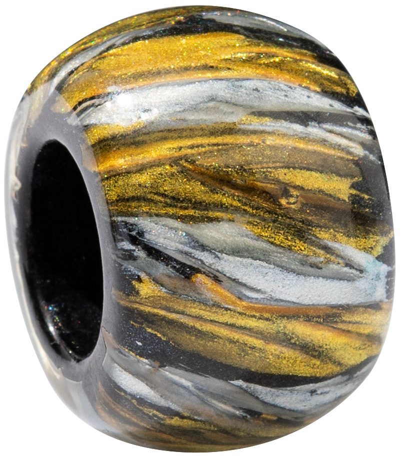 ZSISKA Bliss Glam Silver with Gold Swirl Bead - SSWIRS