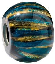 ZSISKA Bliss Glam Teal with Gold Swirl Bead - SSWIRT