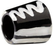 ZSISKA Black & White Oblong Musee Bead - STCERA