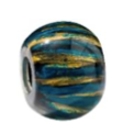 ZSISKA Bliss Glam Teal with Gold Swirl Bead - SSWIRT