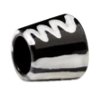 ZSISKA Black & White Oblong Musee Bead - STCERA