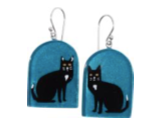 ZSISKA Bliss Glitz Blue Cat Earring - MEAWB - BLUE