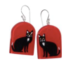ZSISKA Bliss Glitz Red Cat Earring - MEAWR - RED