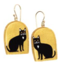 ZSISKA Bliss Glitz Yellow Cat Earring - MEAWY