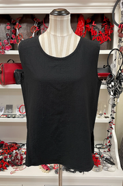 MOONLIGHT Solid Black Shell Tank - P 2001