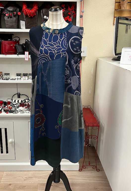 Yaza Batik Kasur Dress - BLUE