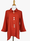 Fridaze AA132 - Susan's Linen Jacket - PAPRIKA