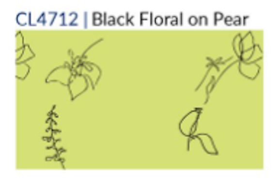 Fridaze AA319 - Katherine Linen Jacket - BLACK FLORAL ON PEAR