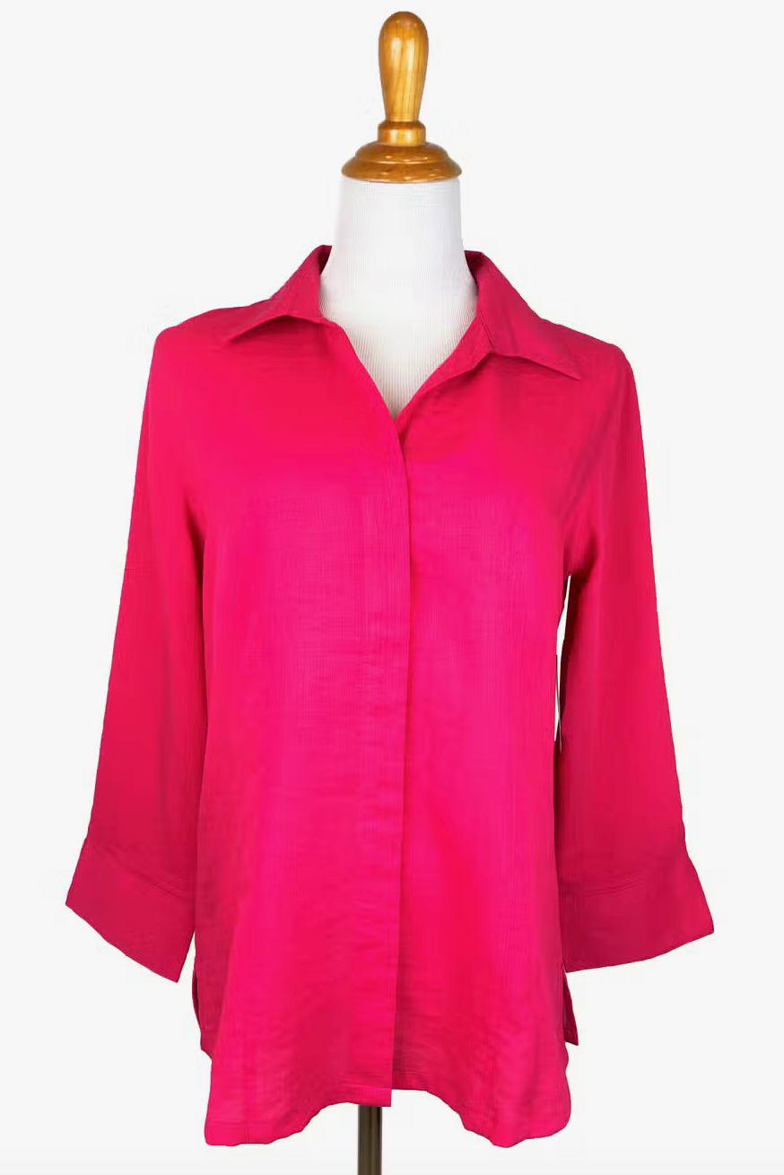 Fridaze AA265 - Diana Linen Shirt - CAMELLIA