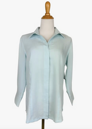 Fridaze AA265 - Diana Linen Shirt - SEAGLASS