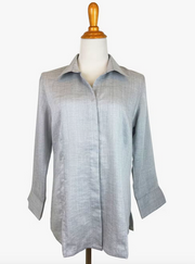 Fridaze AA265 - Diana Linen Shirt - PEBBLE