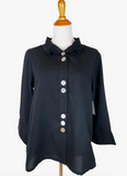 Fridaze AA327 - Elsie Linen Jacket - BLACK