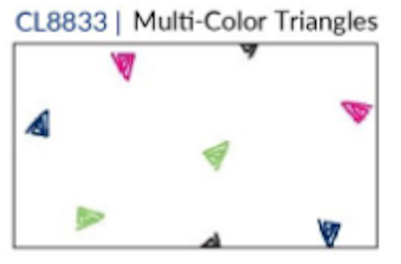 Fridaze AA366 Juilanne Linnen Blouse - MULTI-COLOR TRIANGLES